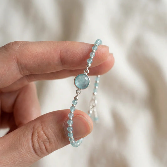 WILL LUCK Aquamarine Mandala Clarity Necklace | WILL LUCK 海蓝宝曼陀罗清透项链