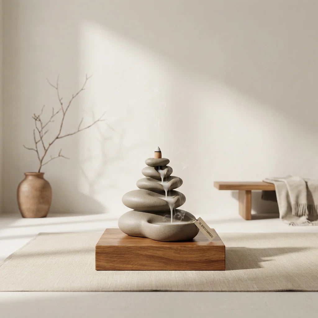 WILL LUCK Mountain Mist Backflow Incense Burner | 远山云烟 · 倒流香炉