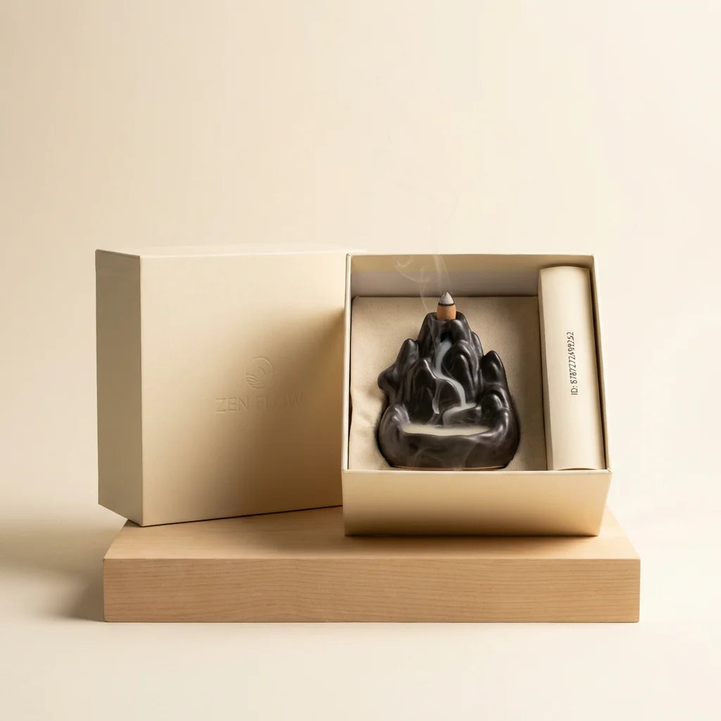 WILL LUCK Mountain Mist Backflow Incense Burner | 远山云烟 · 倒流香炉